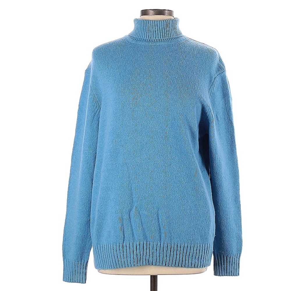 Zara Sky Blue Turtleneck Sweater